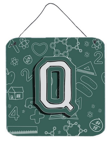 Letter Q Back To School Initial Wall and Door Hanging Prints