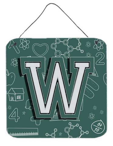 CJ2010-WDS66 Letter W Back To School Initial Wall and Door Hanging Prints