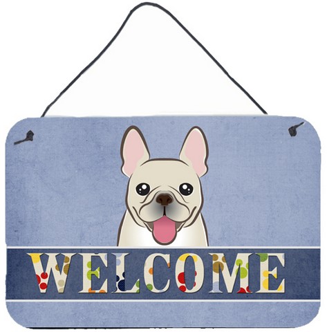 French Bulldog Welcome Wall and Door Hanging Prints