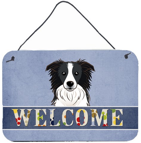 Border Collie Welcome Wall and Door Hanging Prints