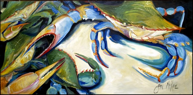 Crabs Lets Rock Indoor & Outdoor Runner Mat- 28 x 58 in.