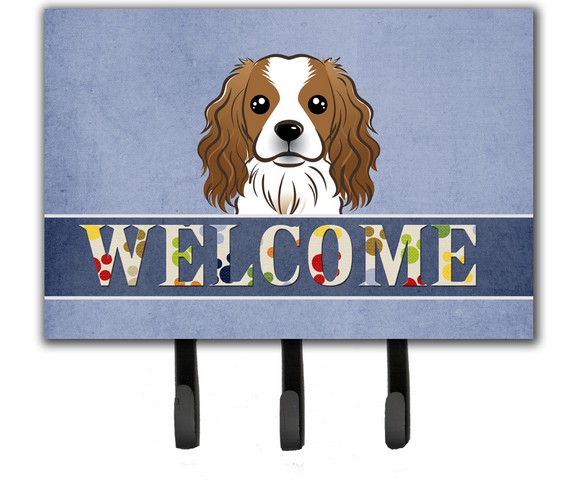 BB1410TH68 Cavalier Spaniel Welcome Leash & Key Holder