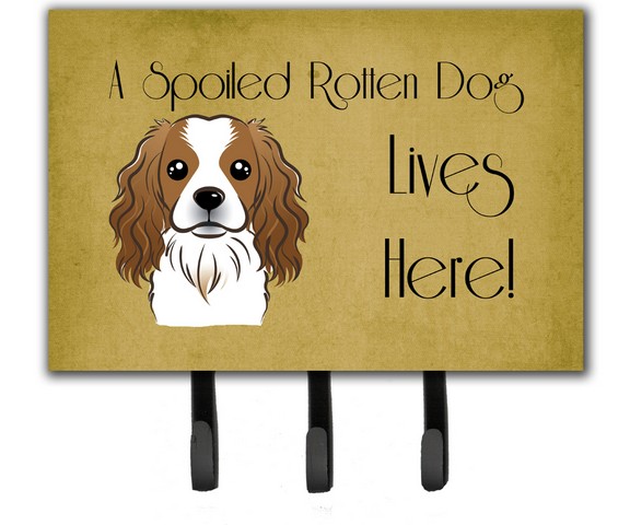 Cavalier Spaniel Spoiled Dog Lives Here Leash & Key Holder