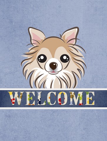 BB1437GF Chihuahua Welcome Flag Garden Size