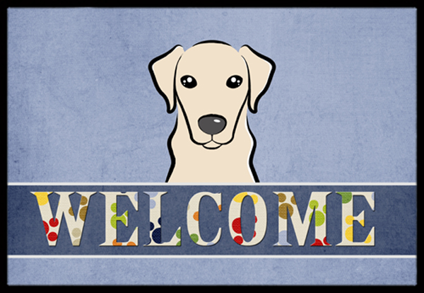 Yellow Labrador Welcome Indoor & Outdoor Mat- 24 x 36 in.
