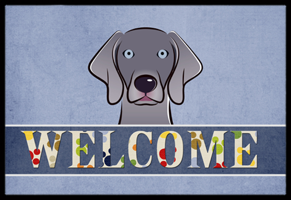 Weimaraner Welcome Indoor & Outdoor Mat, 24 x 36 in.
