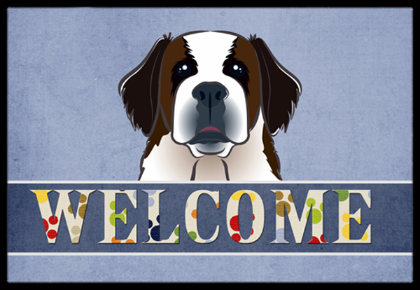 Saint Bernard Welcome Indoor & Outdoor Mat- 24 x 36 in.