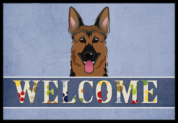 German Shepherd Welcome Indoor & Outdoor Mat, 18 x 27 in.