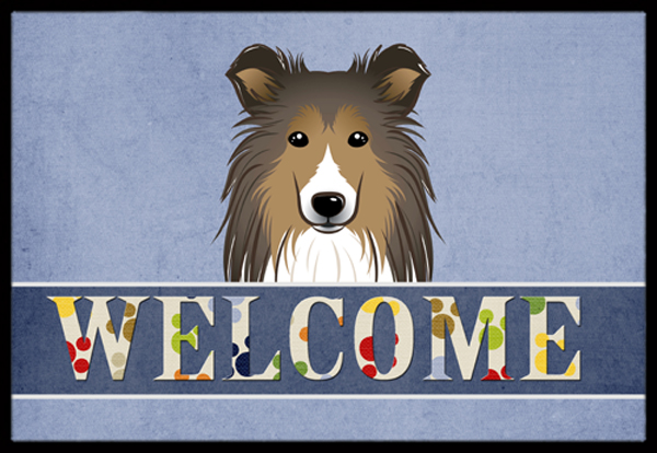 Sheltie Welcome Indoor & Outdoor Mat, 18 x 27 in.