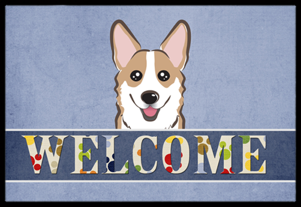 Sable Corgi Welcome Indoor & Outdoor Mat, 18 x 27 in.