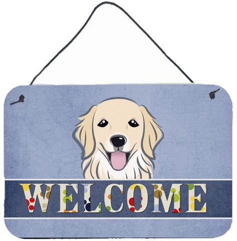 Golden Retriever Welcome Wall and Door Hanging Prints