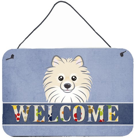 Pomeranian Welcome Wall and Door Hanging Prints