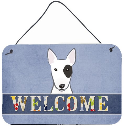 Bull Terrier Welcome Wall and Door Hanging Prints