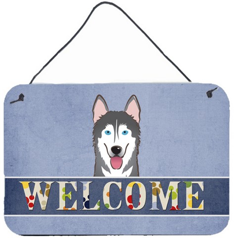 Alaskan Malamute Welcome Wall and Door Hanging Prints