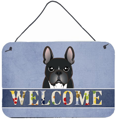 French Bulldog Welcome Wall and Door Hanging Prints