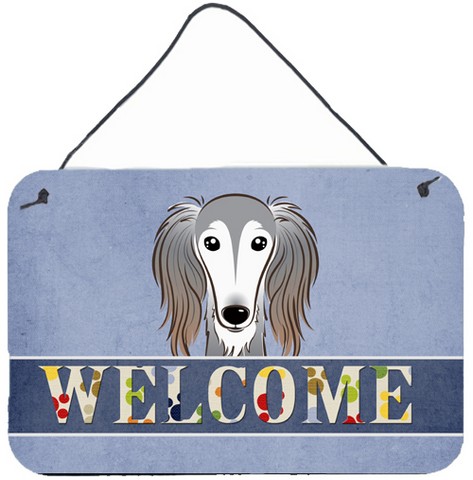Saluki Welcome Wall and Door Hanging Prints