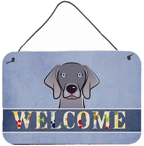Weimaraner Welcome Wall and Door Hanging Prints