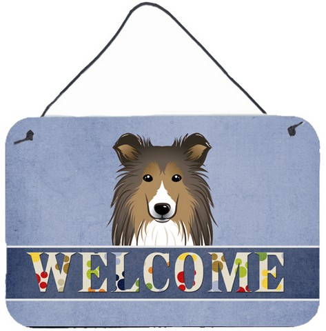 Sheltie Welcome Wall and Door Hanging Prints