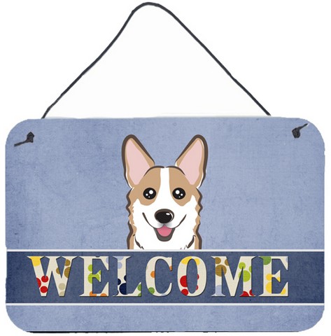 Sable Corgi Welcome Wall and Door Hanging Prints
