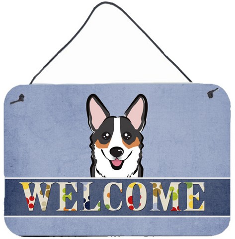 Tricolor Corgi Welcome Wall and Door Hanging Prints