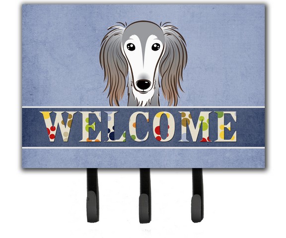 BB1415TH68 Saluki Welcome Leash & Key Holder