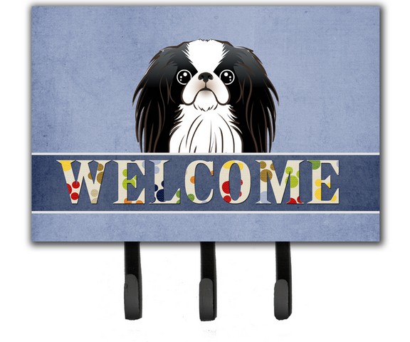 BB1416TH68 Japanese Chin Welcome Leash & Key Holder