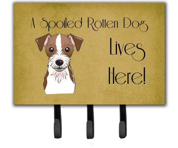 Jack Russell Terrier Spoiled Dog Lives Here Leash & Key Holder