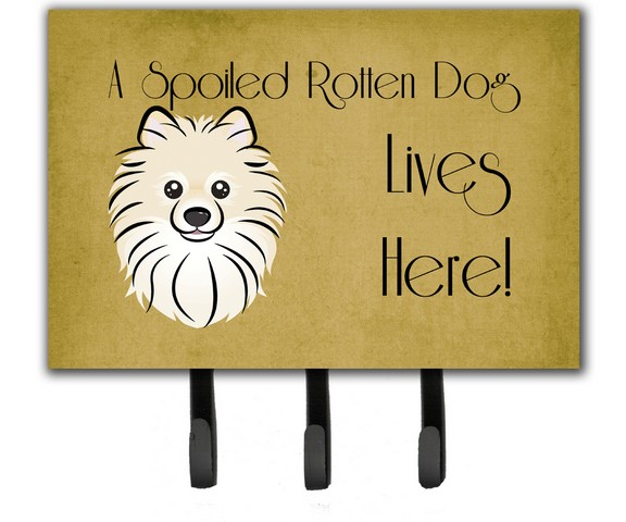 Pomeranian Spoiled Dog Lives Here Leash & Key Holder