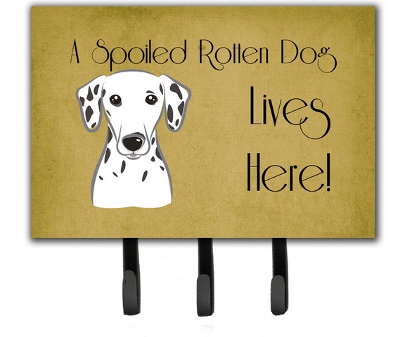 Dalmatian Spoiled Dog Lives Here Leash & Key Holder