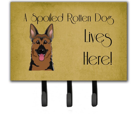 German Shepherd Spoiled Dog Lives Here Leash & Key Holder