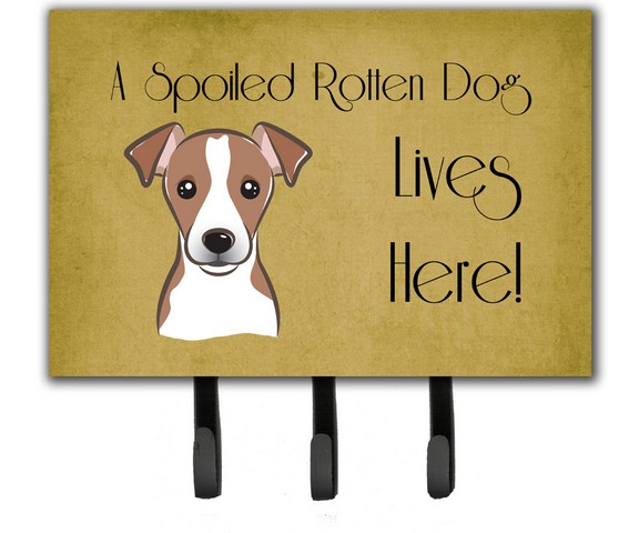 Jack Russell Terrier Spoiled Dog Lives Here Leash & Key Holder