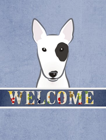 Bull Terrier Welcome Flag Garden Size