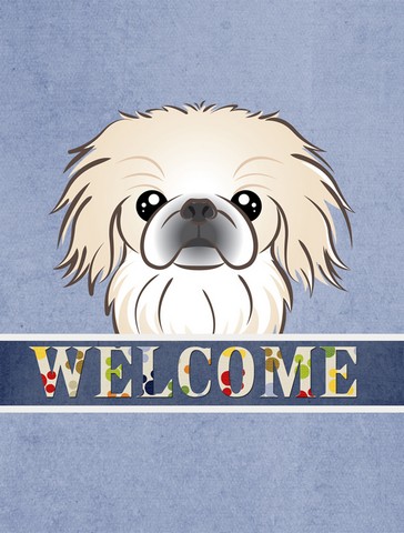 BB1407GF Pekingese Welcome Flag Garden Size