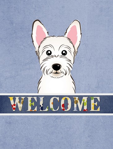 BB1412GF Westie Welcome Flag Garden Size