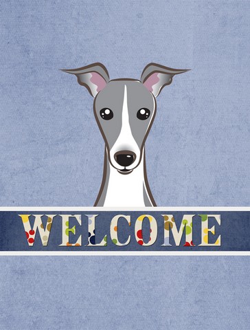 BB1422GF Italian Greyhound Welcome Flag Garden Size