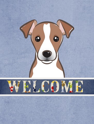 Jack Russell Terrier Welcome Flag Garden Size