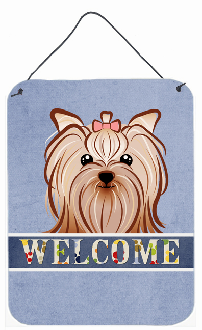 Yorkie Yorkshire Terrier Welcome Wall and Door Hanging Prints