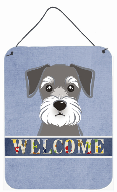 Schnauzer Welcome Wall and Door Hanging Prints