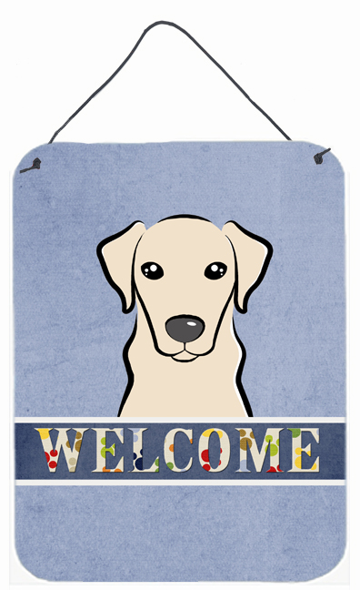 Yellow Labrador Welcome Wall and Door Hanging Prints