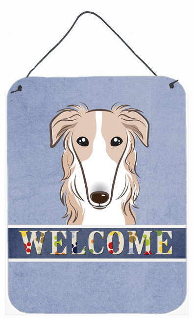 Borzoi Welcome Wall and Door Hanging Prints