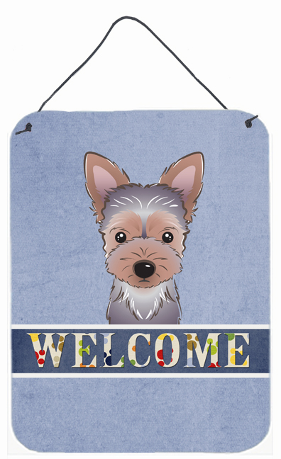 Yorkie Puppy Welcome Wall and Door Hanging Prints