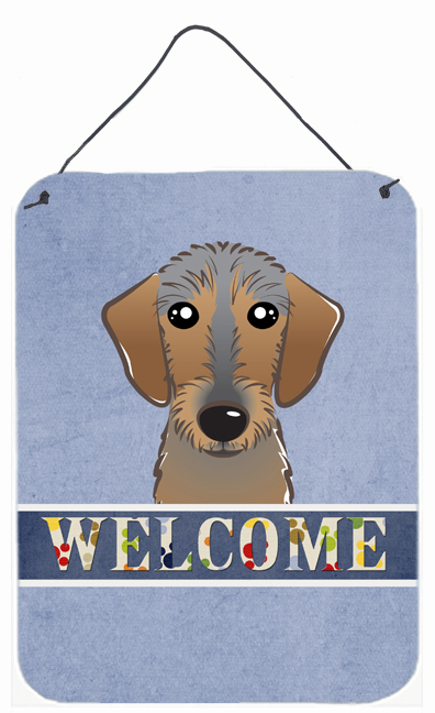 Wirehaired Dachshund Welcome Wall and Door Hanging Prints