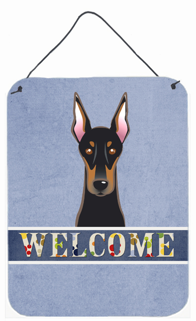 Doberman Welcome Wall and Door Hanging Prints
