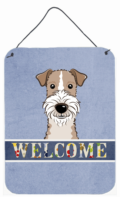 Wire Haired Fox Terrier Welcome Wall and Door Hanging Prints