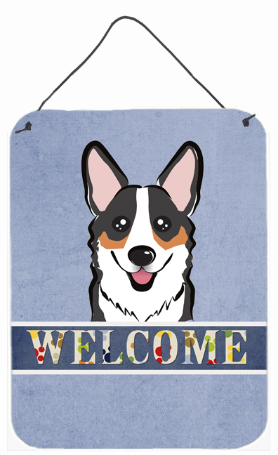 Tricolor Corgi Welcome Wall and Door Hanging Prints