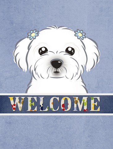 Maltese Welcome Flag Canvas House Size