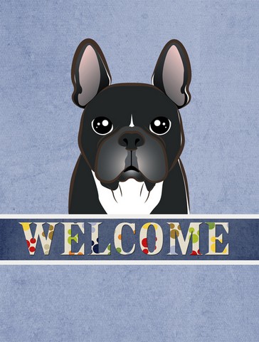 French Bulldog Welcome Flag Canvas House Size