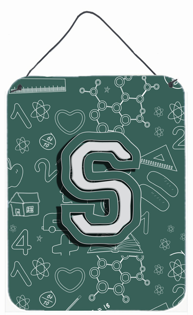 Letter S Back To School Initial Wall and Door Hanging Prints