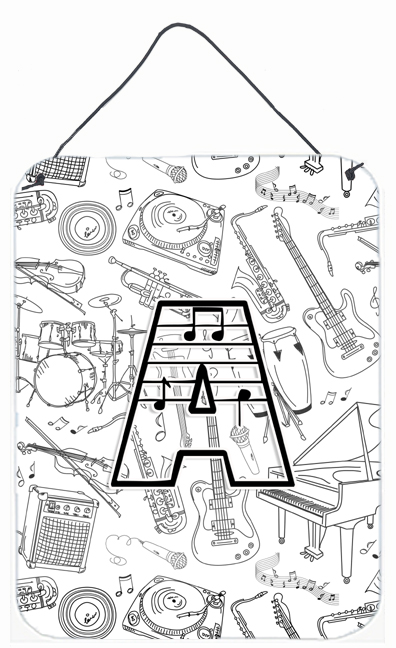 Letter A Musical Note Letters Wall and Door Hanging Prints
