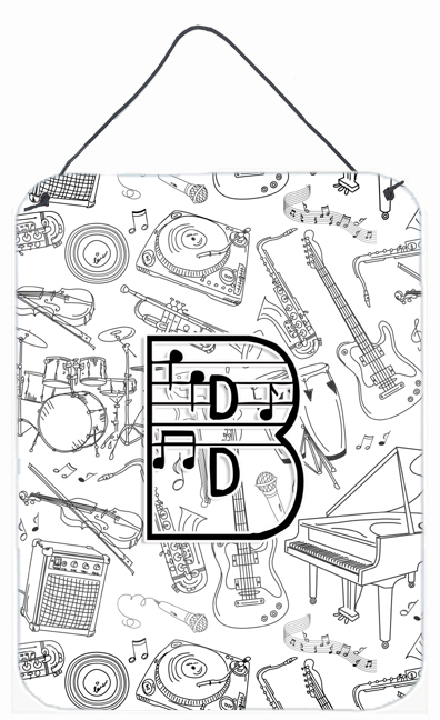 Letter B Musical Note Letters Wall and Door Hanging Prints